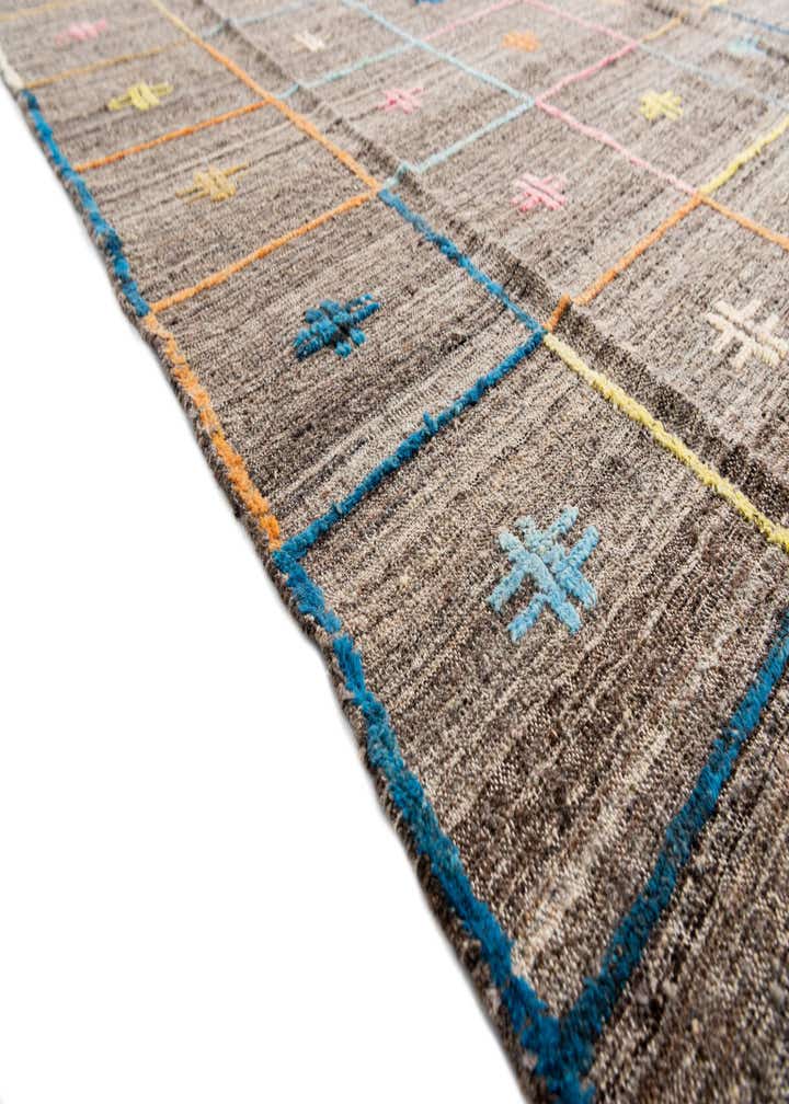7' x 9' 5 Hand Knotted Modern Ziegler Wool Rug