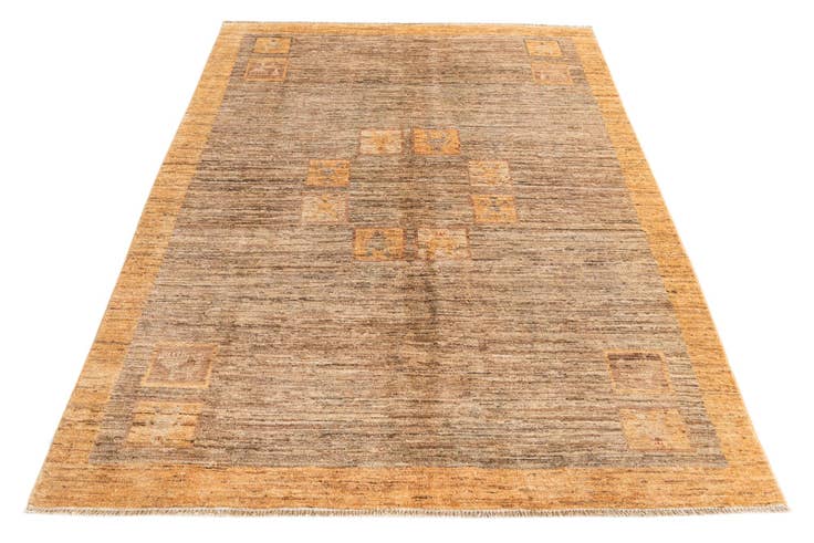 Detail image of 5' x 6' 7 Hand Knotted Modern Ziegler Rug