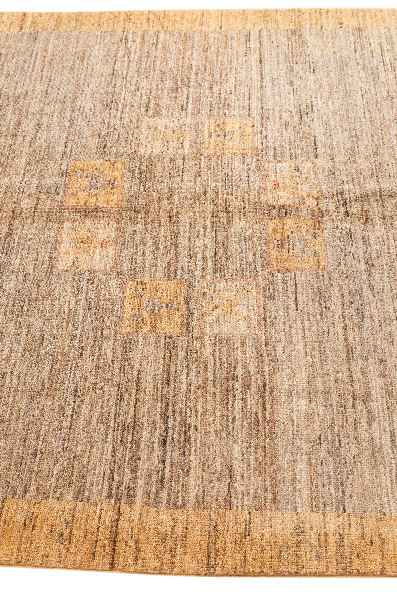 5' x 6' 7 Hand Knotted Modern Ziegler Rug