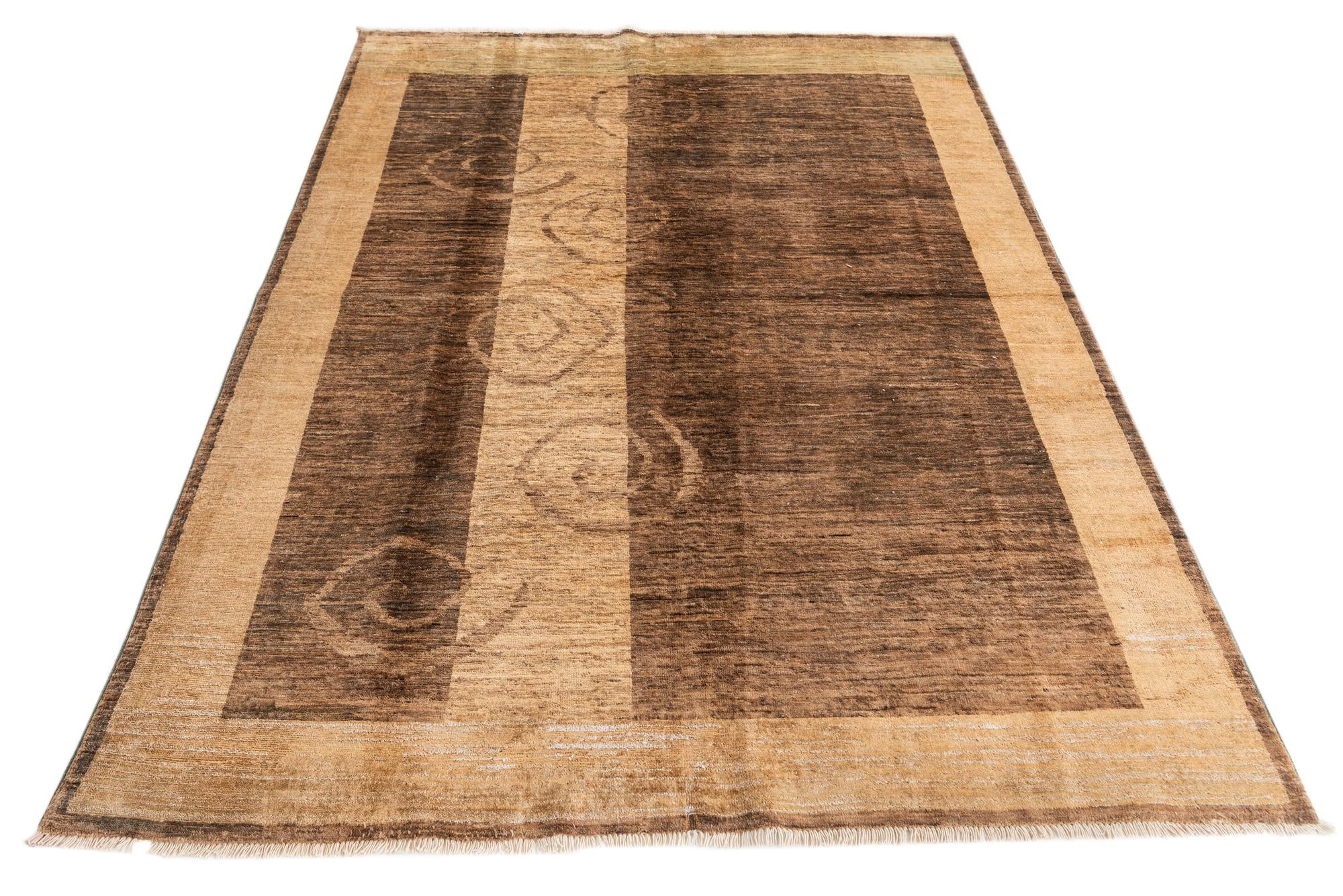 5' 4 x 7' 2 Hand Knotted Modern Ziegler Rug