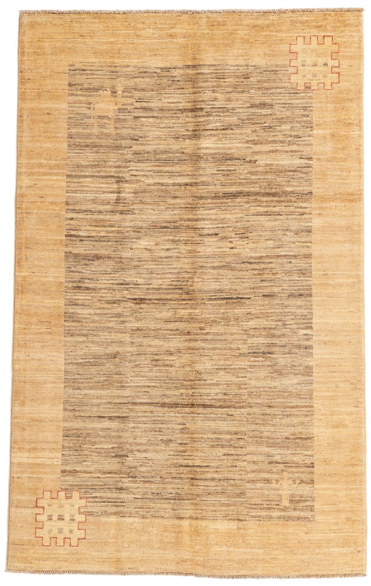 3' 9 x 6' 1 Hand Knotted Modern Ziegler Rug