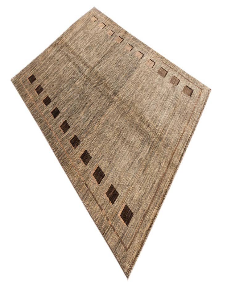 Detail image of 4' 9 x 6' 6  Hand Knotted Modern Ziegler Rug