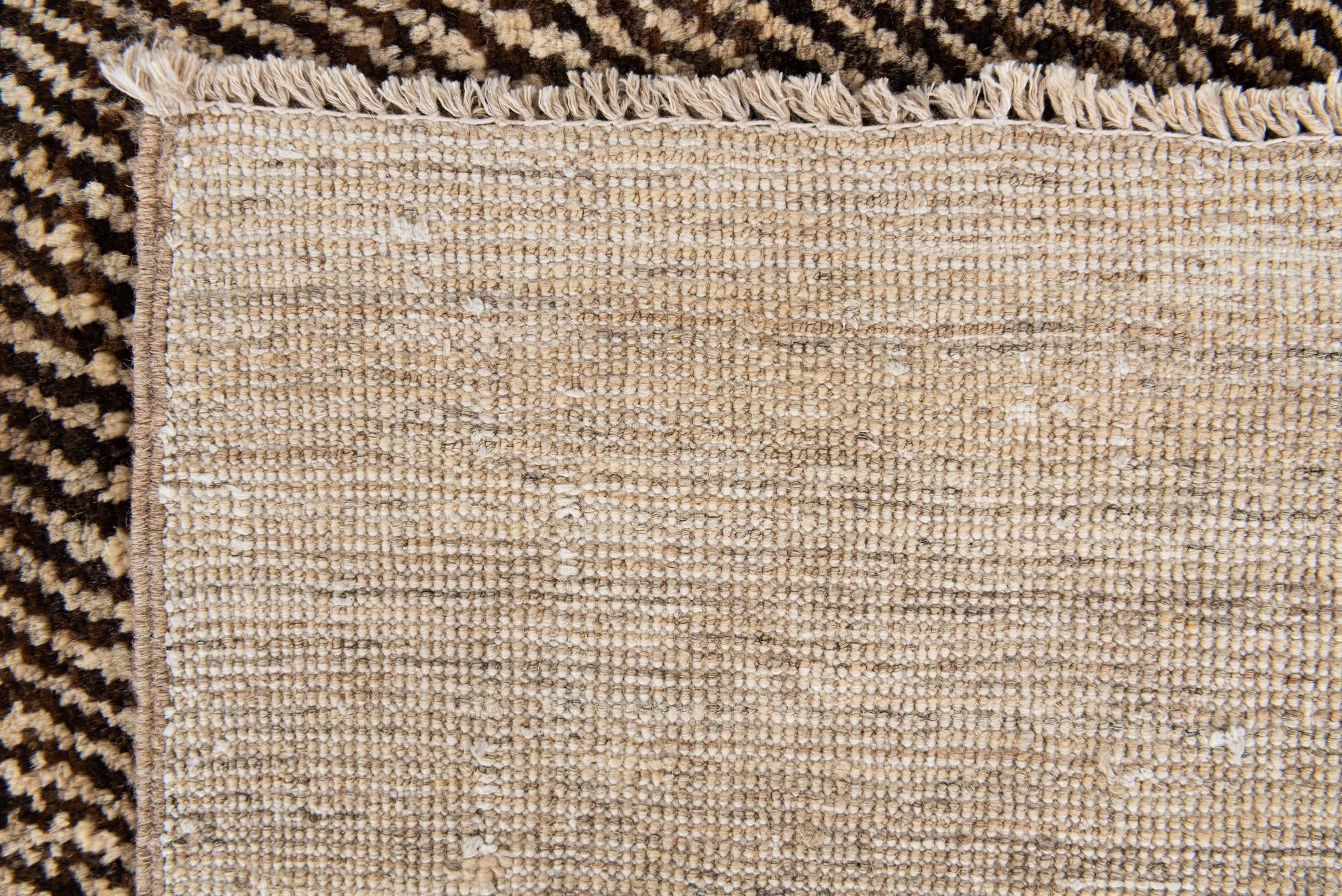 4' 7 x 6' 3 Hand Knotted Modern Ziegler Rug