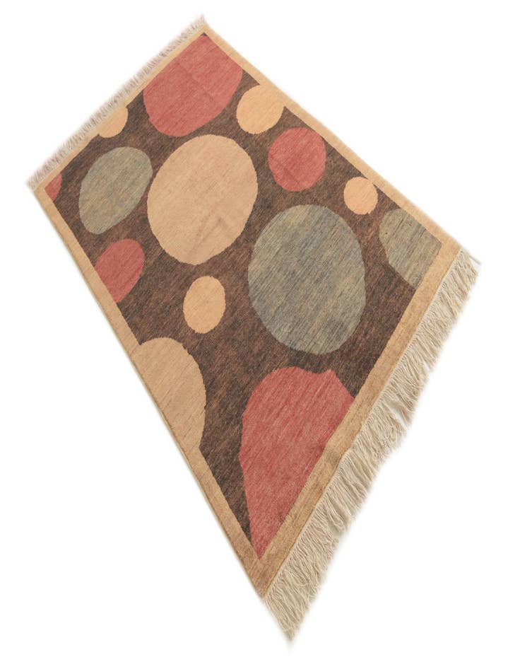 Detail image of 4' x 6'  Hand Knotted Modern Ziegler Rug