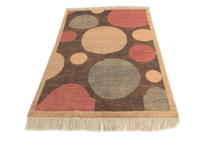 4' x 6' Hand Knotted Modern Ziegler Rug