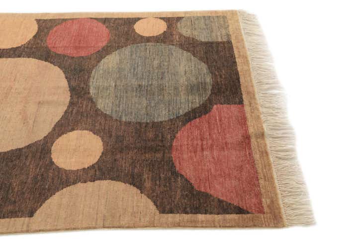 4' x 6' Hand Knotted Modern Ziegler Rug