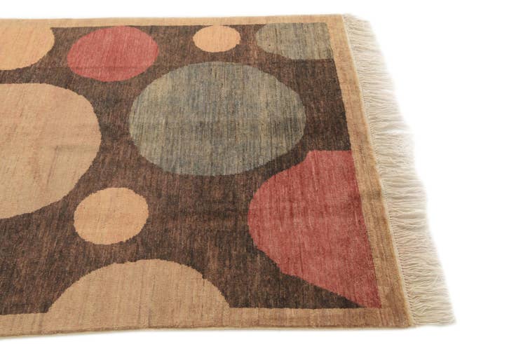 Detail image of 4' x 6' Hand Knotted Modern Ziegler Rug