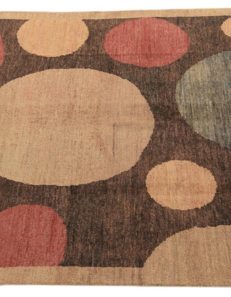 Detail image of 4' x 6'  Hand Knotted Modern Ziegler Rug