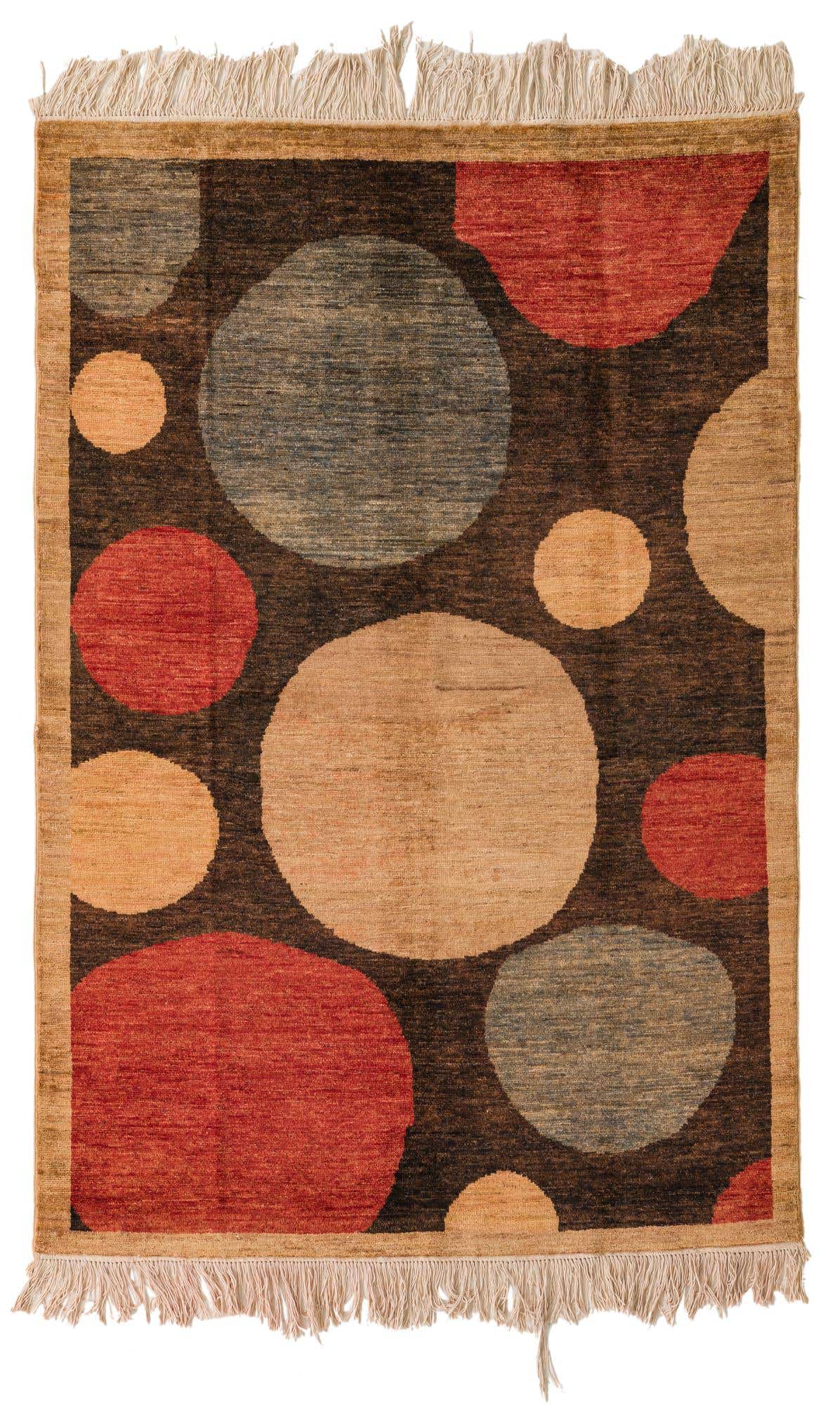 4' x 6' Hand Knotted Modern Ziegler Rug