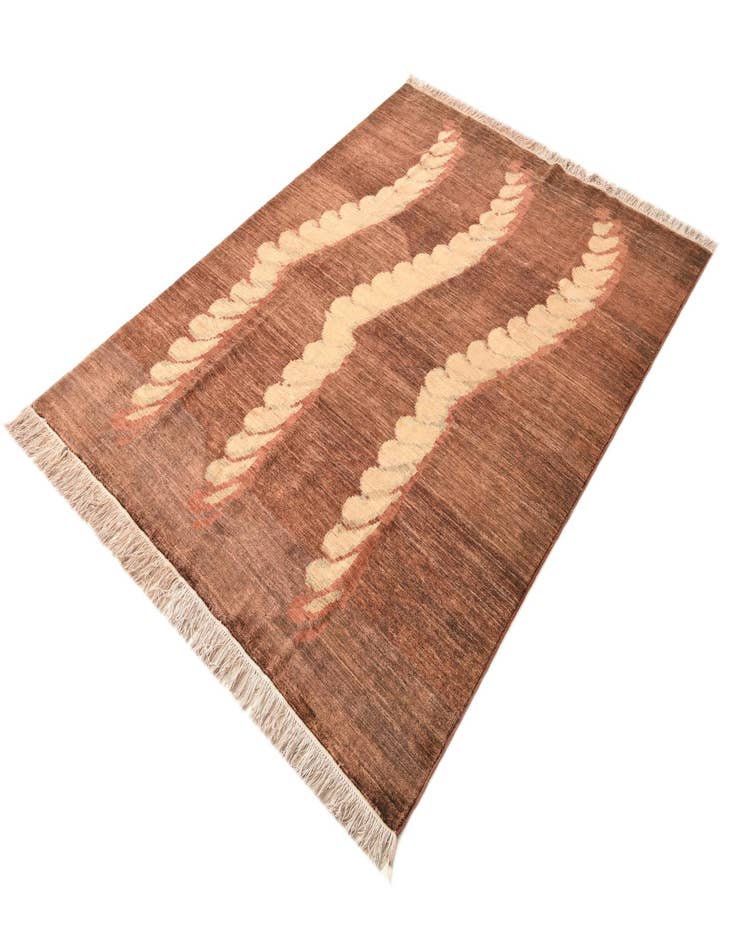 Detail image of 5' 6 x 7' 9  Hand Knotted Modern Ziegler Rug