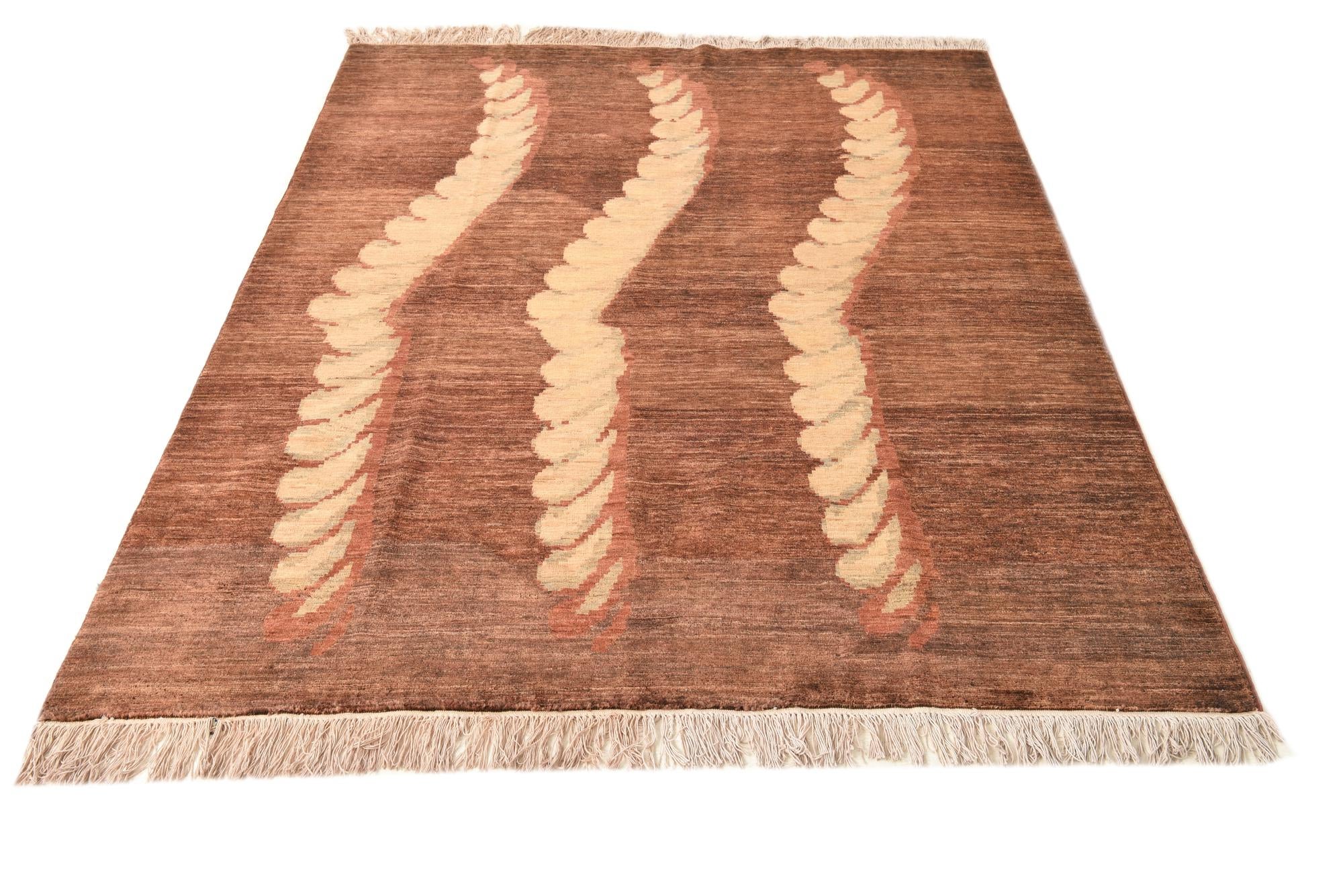 5' 6 x 7' 9 Hand Knotted Modern Ziegler Rug