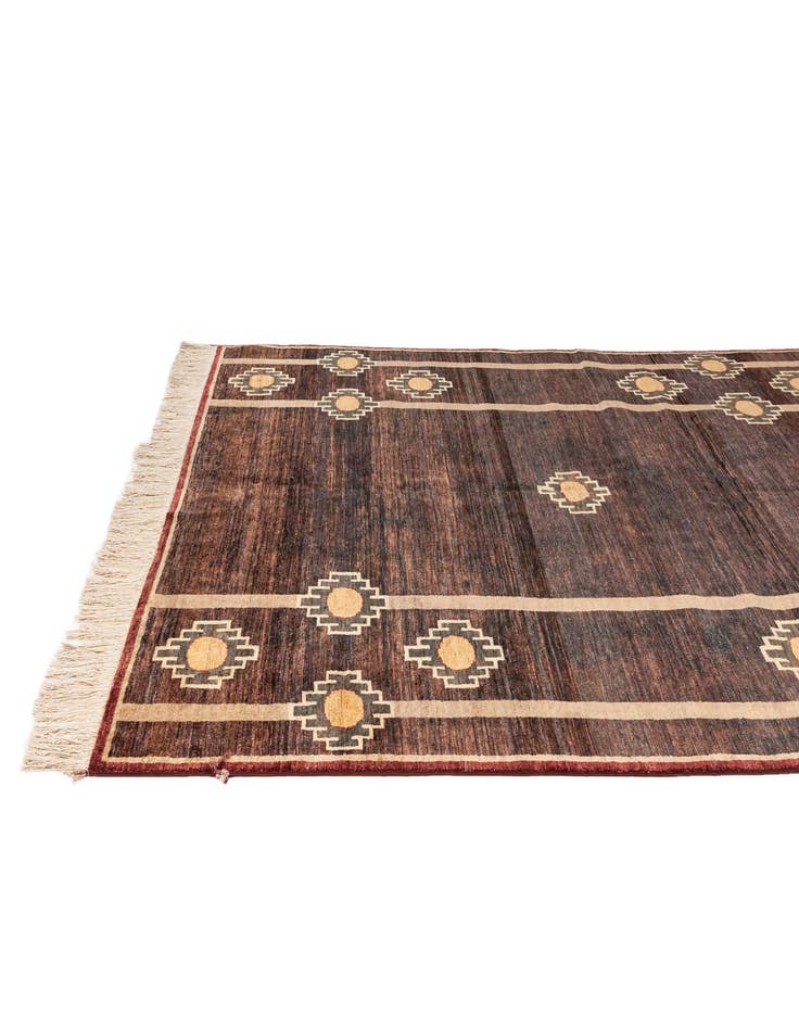 Detail image of 6' 11 x 9' 8  Hand Knotted Modern Ziegler Rug