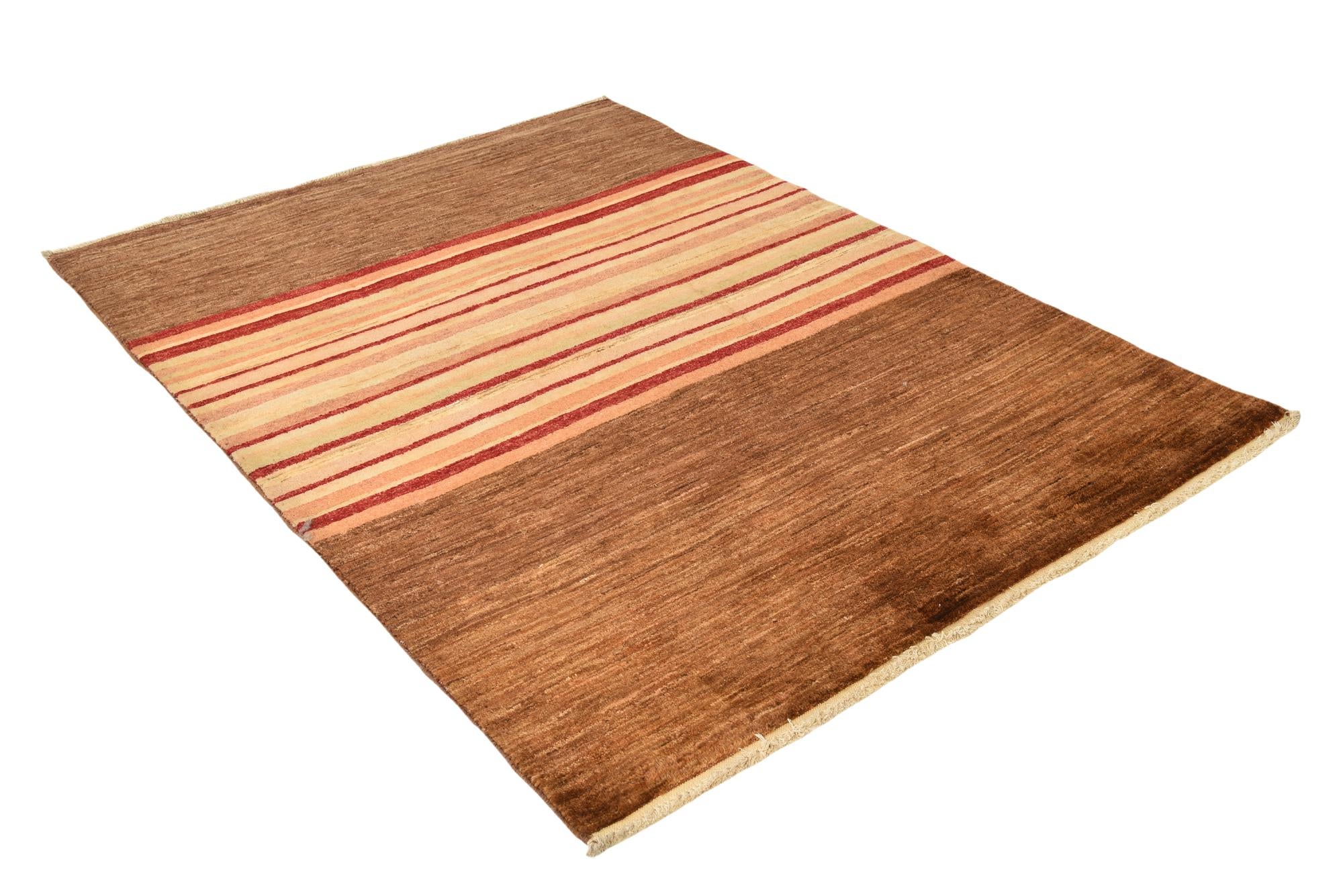 4' 3 x 6' 1 Hand Knotted Modern Ziegler Wool Rug