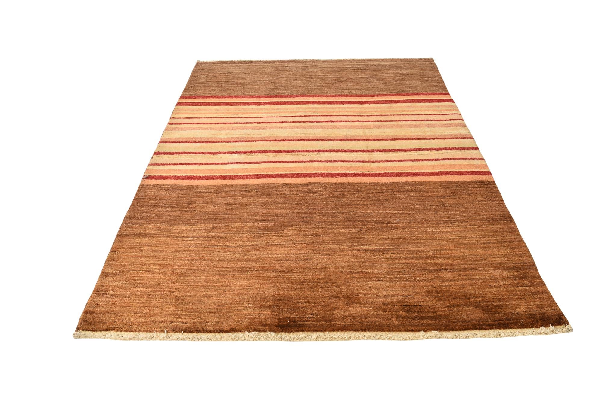 4' 3 x 6' 1 Hand Knotted Modern Ziegler Wool Rug