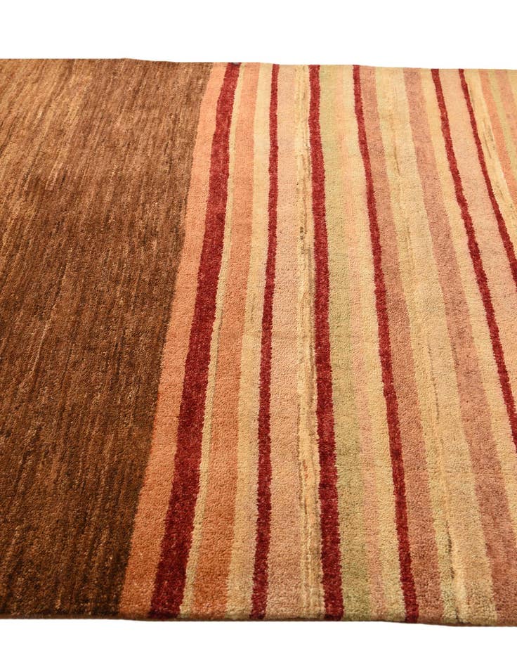 Detail image of 4' 3 x 6' 1  Hand Knotted Modern Ziegler Wool Rug