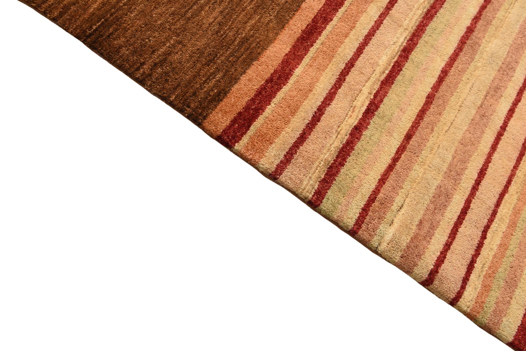 4' 3 x 6' 1 Hand Knotted Modern Ziegler Wool Rug