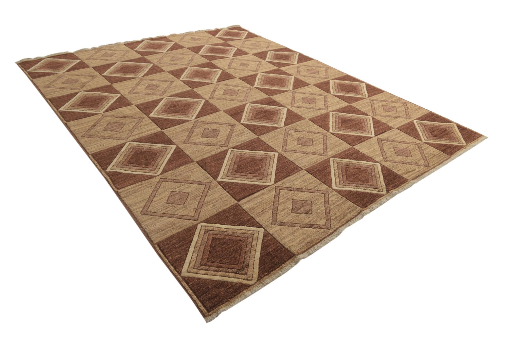 8' 7 x 10' 10 Hand Knotted Modern Ziegler Oriental Rug