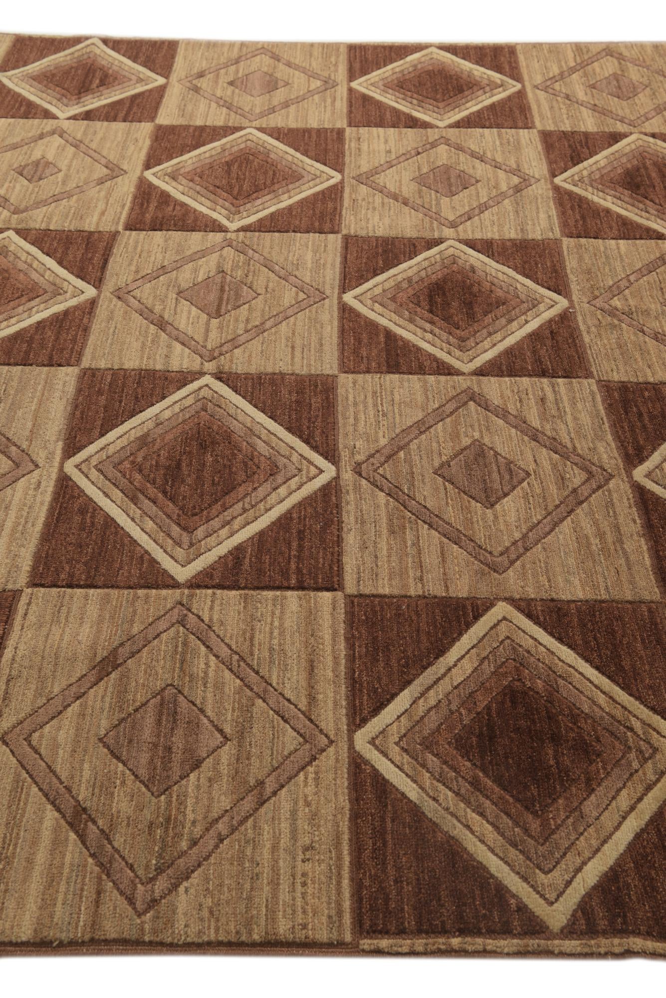 8' 7 x 10' 10 Hand Knotted Modern Ziegler Oriental Rug