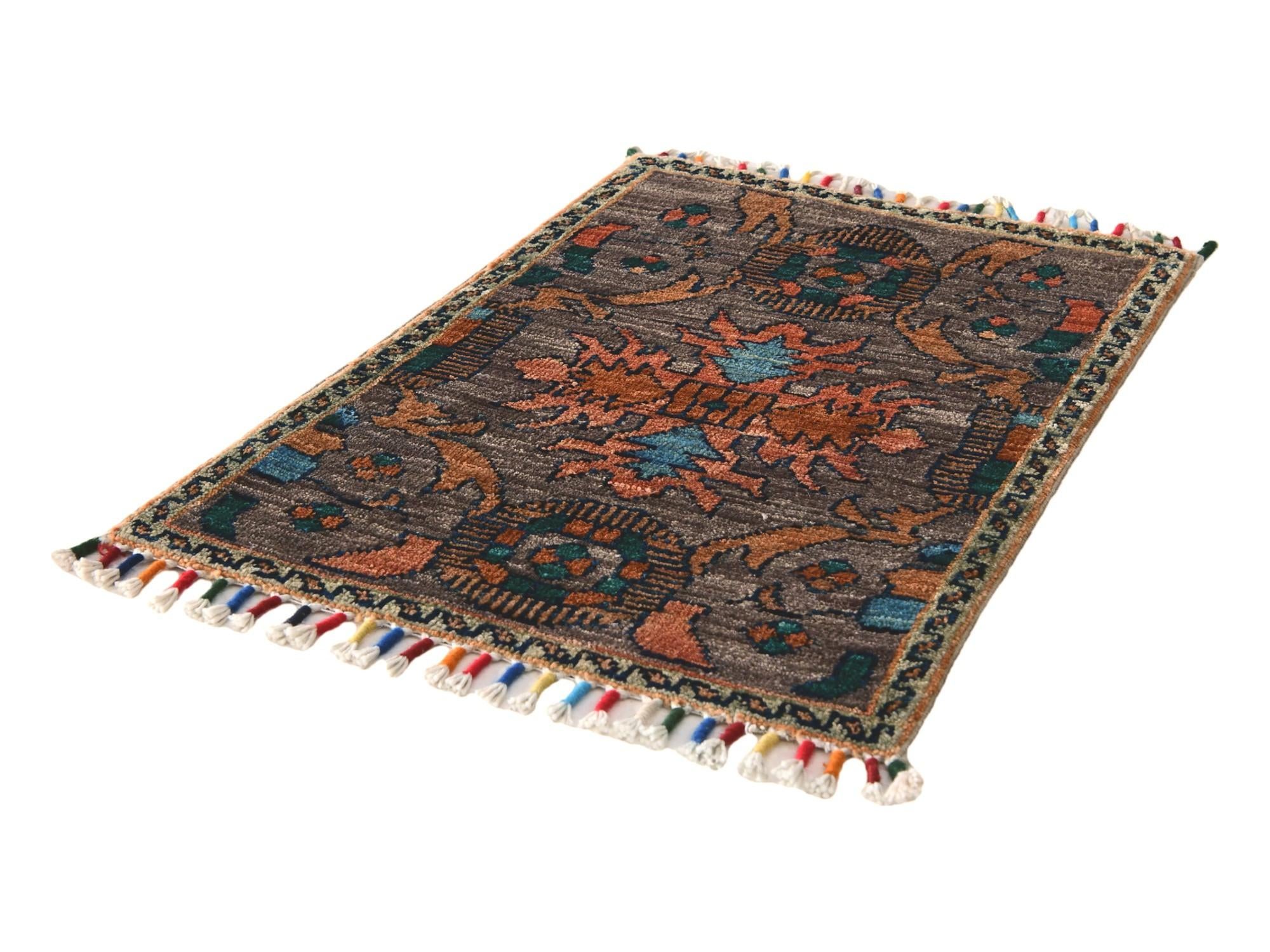 1' 4 x 2' 2 Hand Knotted Modern Ziegler Rug