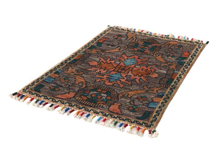 1' 4 x 2' 2 Hand Knotted Modern Ziegler Rug