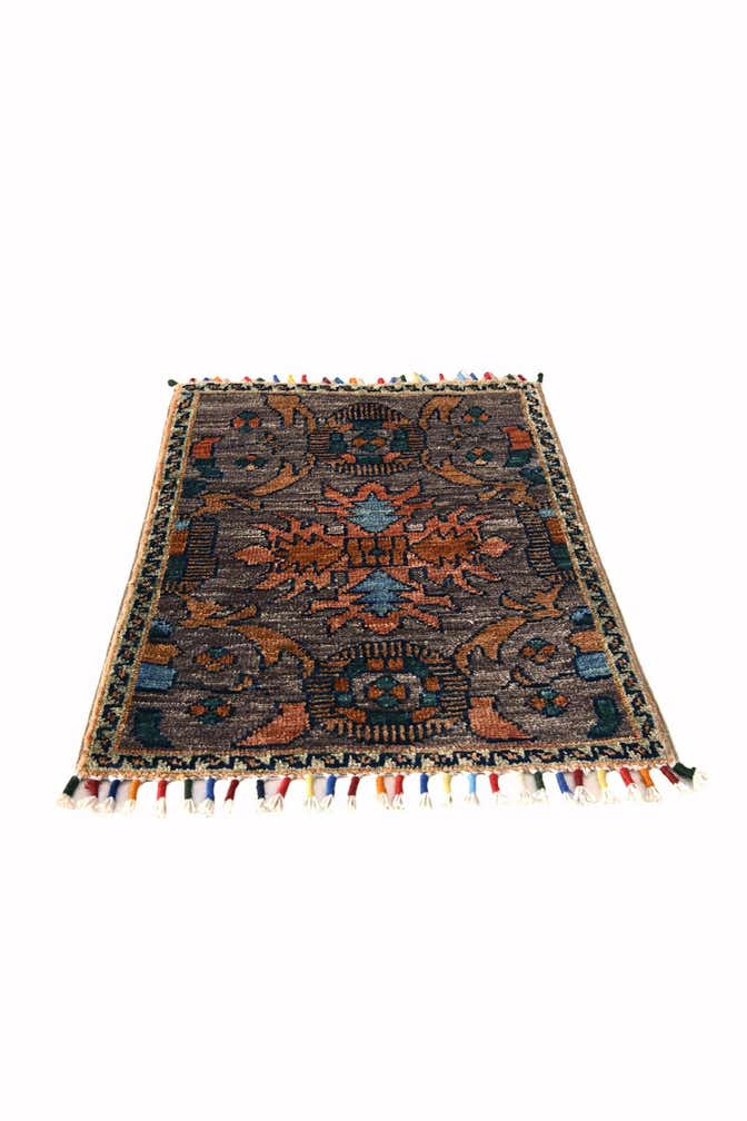 1' 4 x 2' 2 Hand Knotted Modern Ziegler Rug