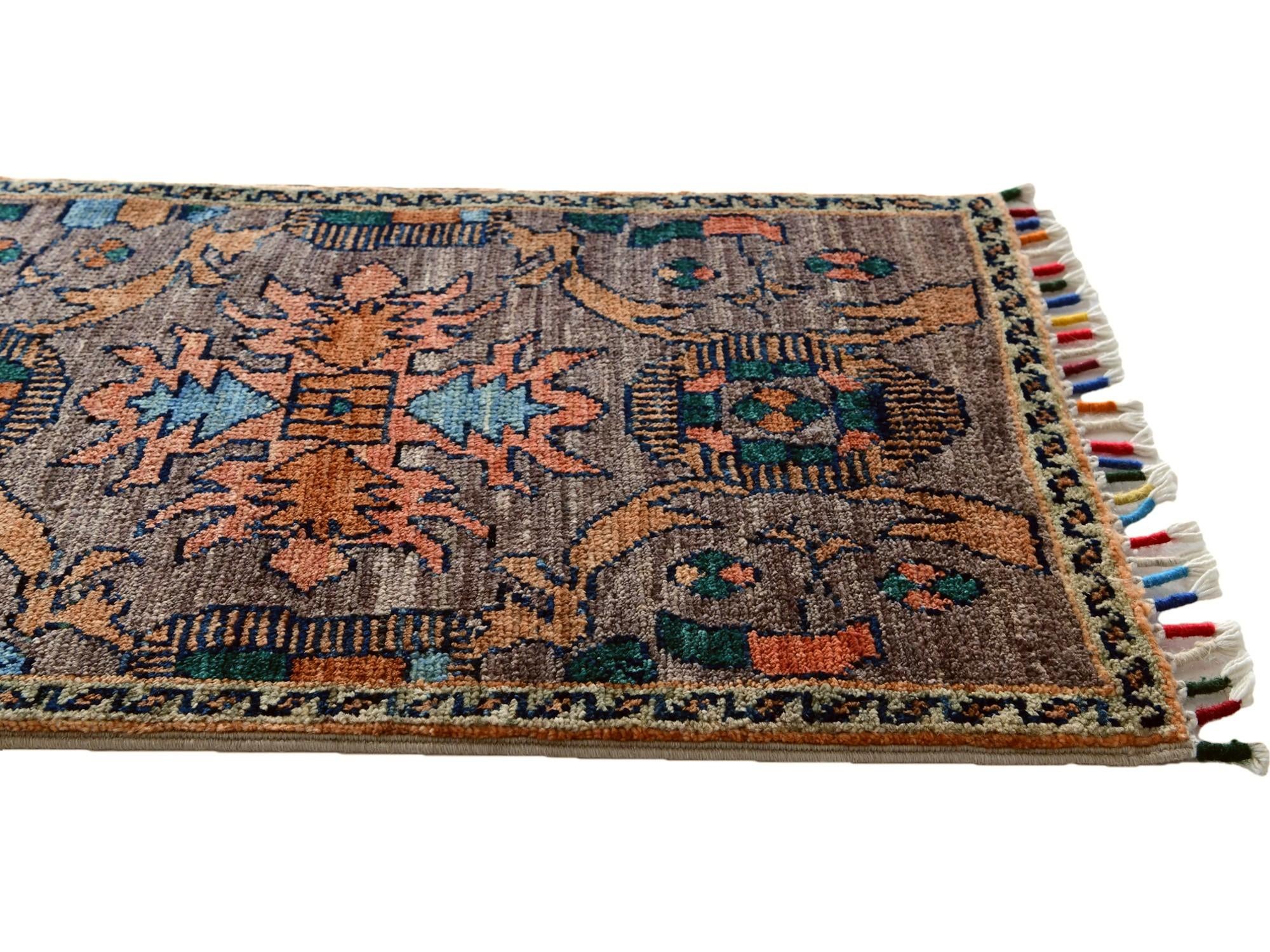 1' 4 x 2' 2 Hand Knotted Modern Ziegler Rug