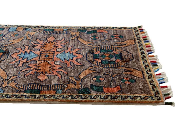 1' 4 x 2' 2 Hand Knotted Modern Ziegler Rug