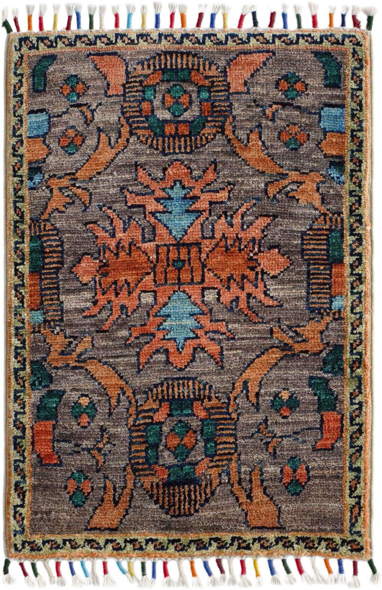 1' 4 x 2' 2 Hand Knotted Modern Ziegler Rug