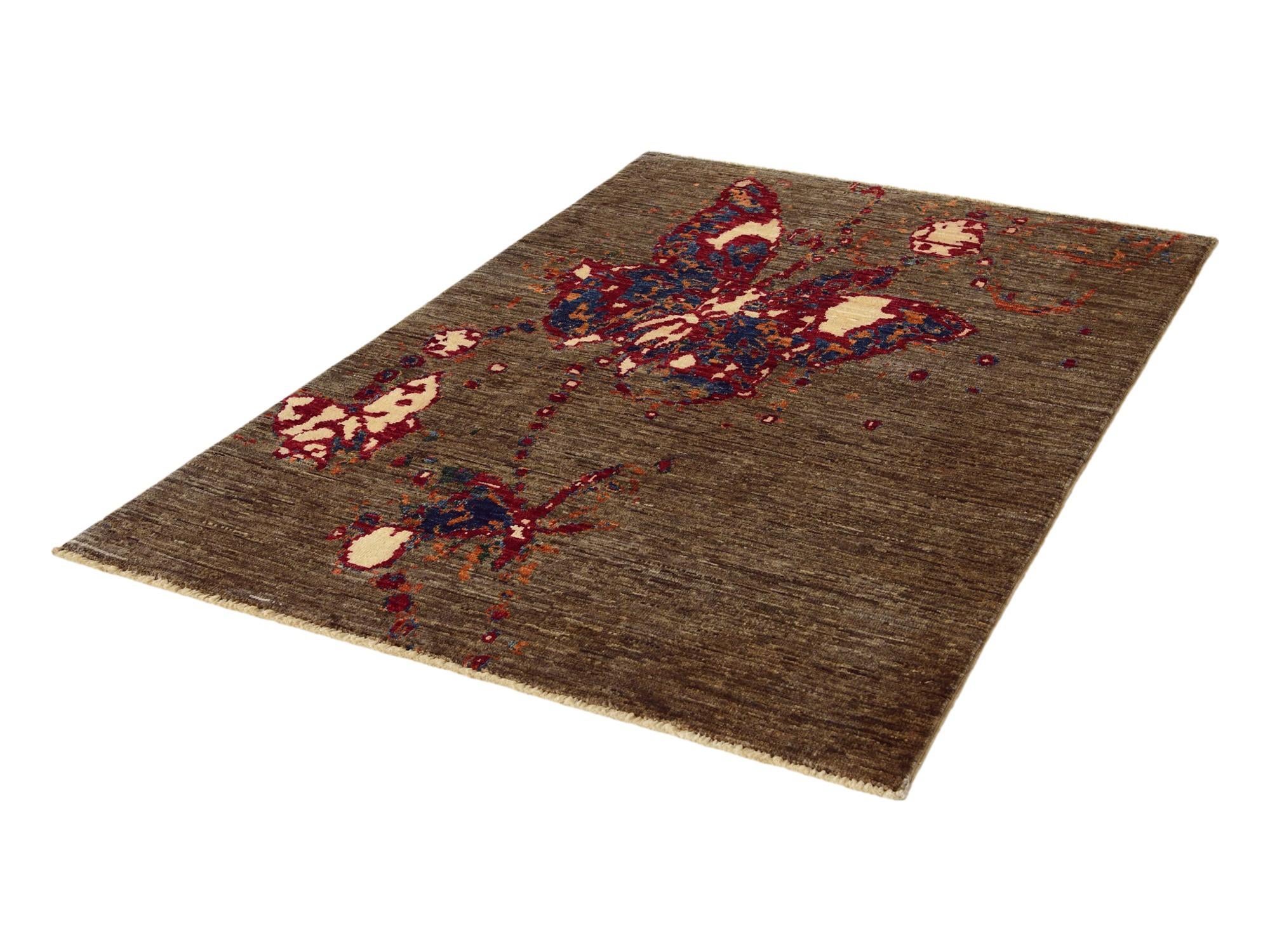 3' 2 x 4' 9 Hand Knotted Modern Ziegler Rug