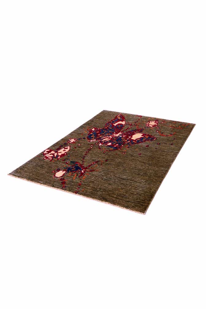 3' 2 x 4' 9 Hand Knotted Modern Ziegler Rug