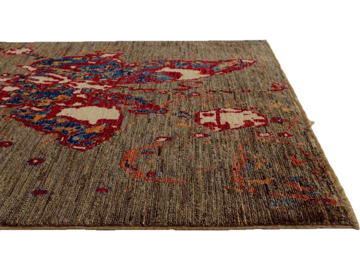 3' 2 x 4' 9 Hand Knotted Modern Ziegler Rug