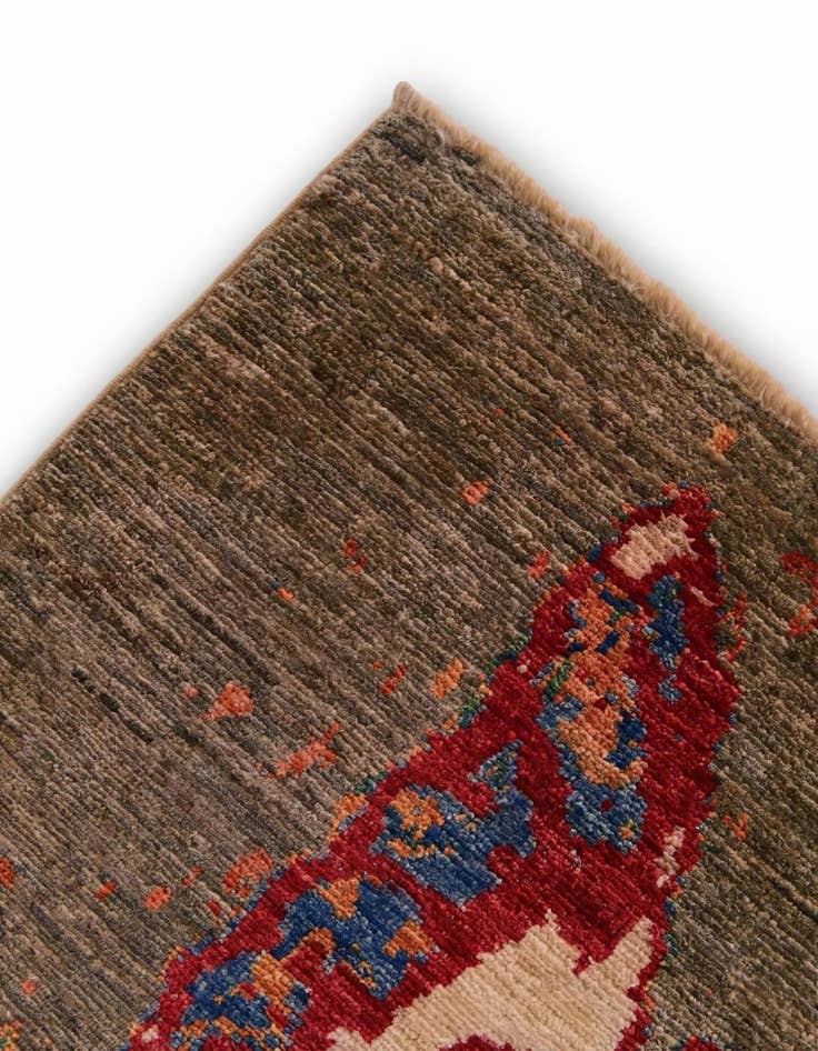 Detail image of 3' 2 x 4' 9 Hand Knotted Modern Ziegler Rug