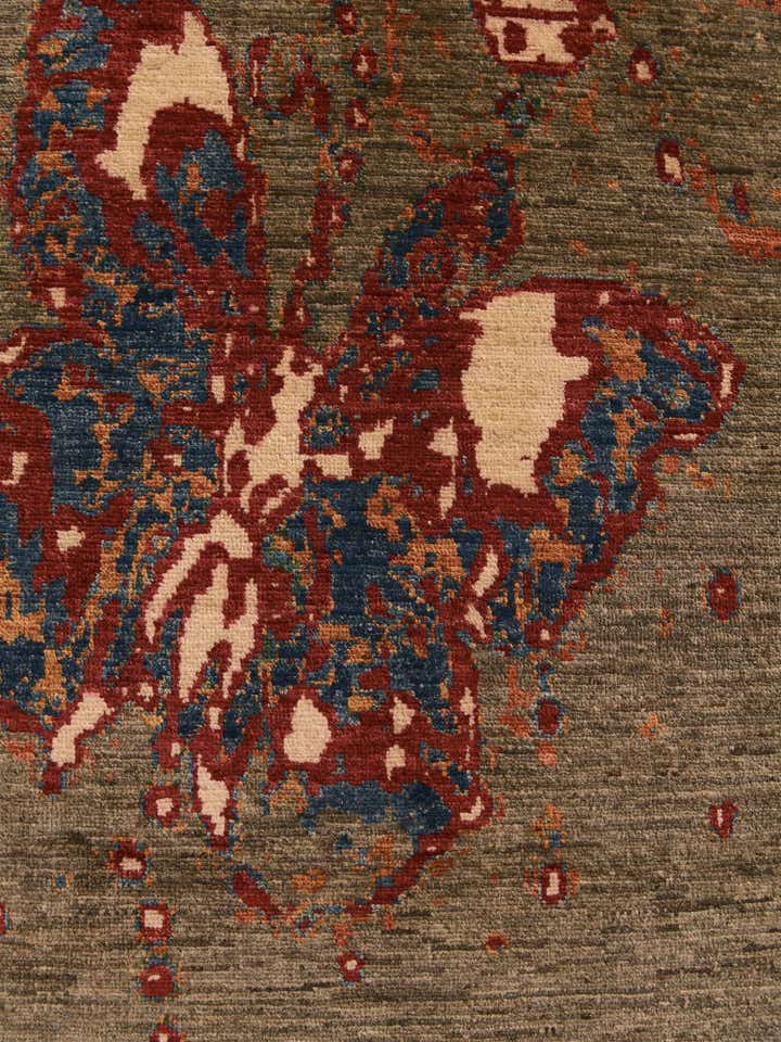 3' 2 x 4' 9 Hand Knotted Modern Ziegler Rug