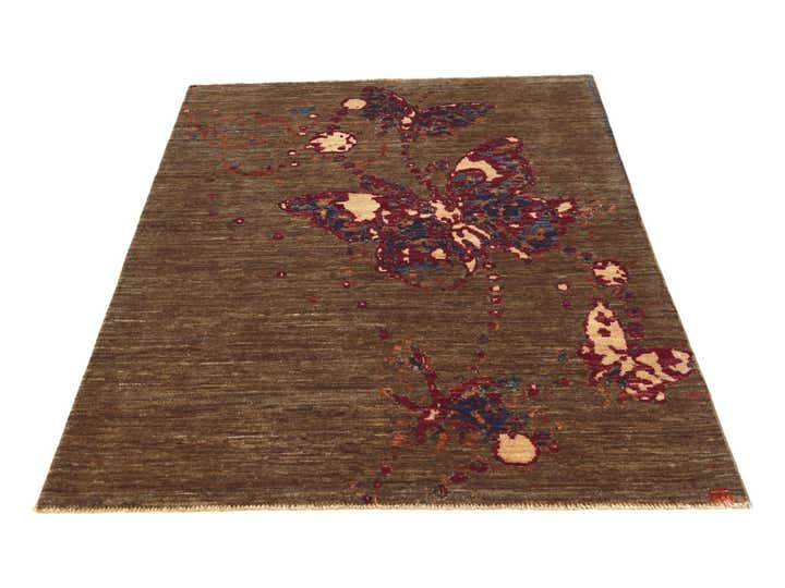 3' 4 x 5' Hand Knotted Modern Ziegler Rug