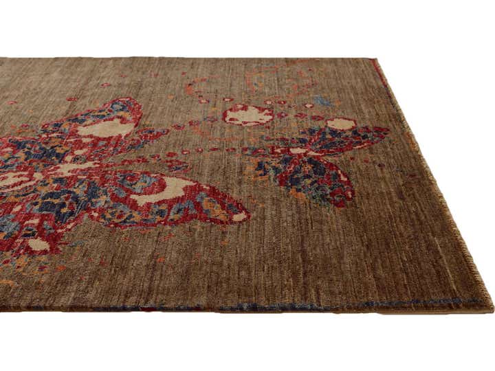 3' 4 x 5' Hand Knotted Modern Ziegler Rug