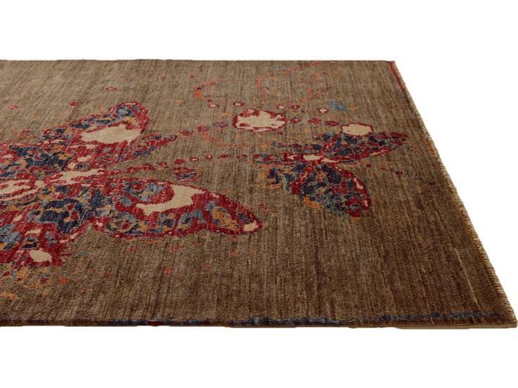 Detail image of 3' 4 x 5' Hand Knotted Modern Ziegler Rug