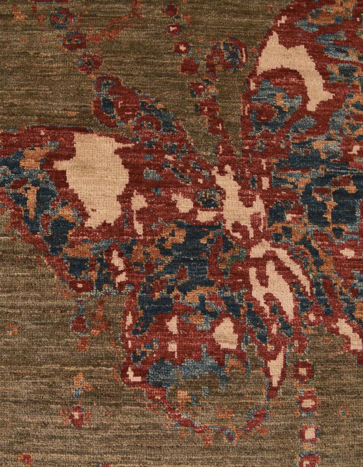 Detail image of 3' 4 x 5' Hand Knotted Modern Ziegler Rug