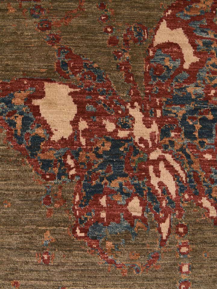 3' 4 x 5' Hand Knotted Modern Ziegler Rug