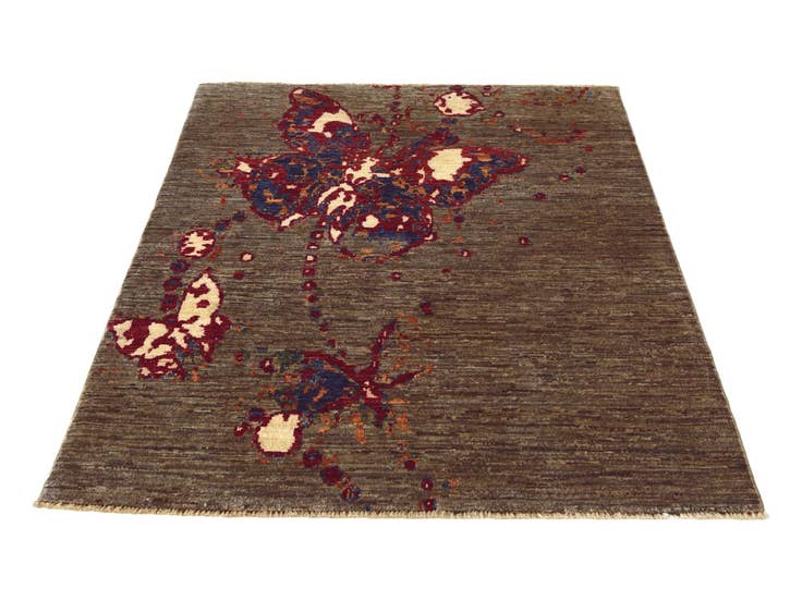 Detail image of 3' 2 x 4' 6 Hand Knotted Modern Ziegler Rug
