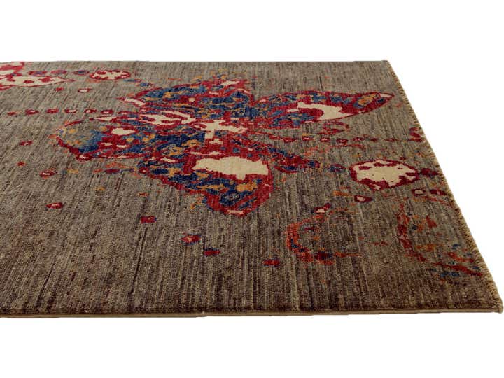 3' 2 x 4' 6 Hand Knotted Modern Ziegler Rug