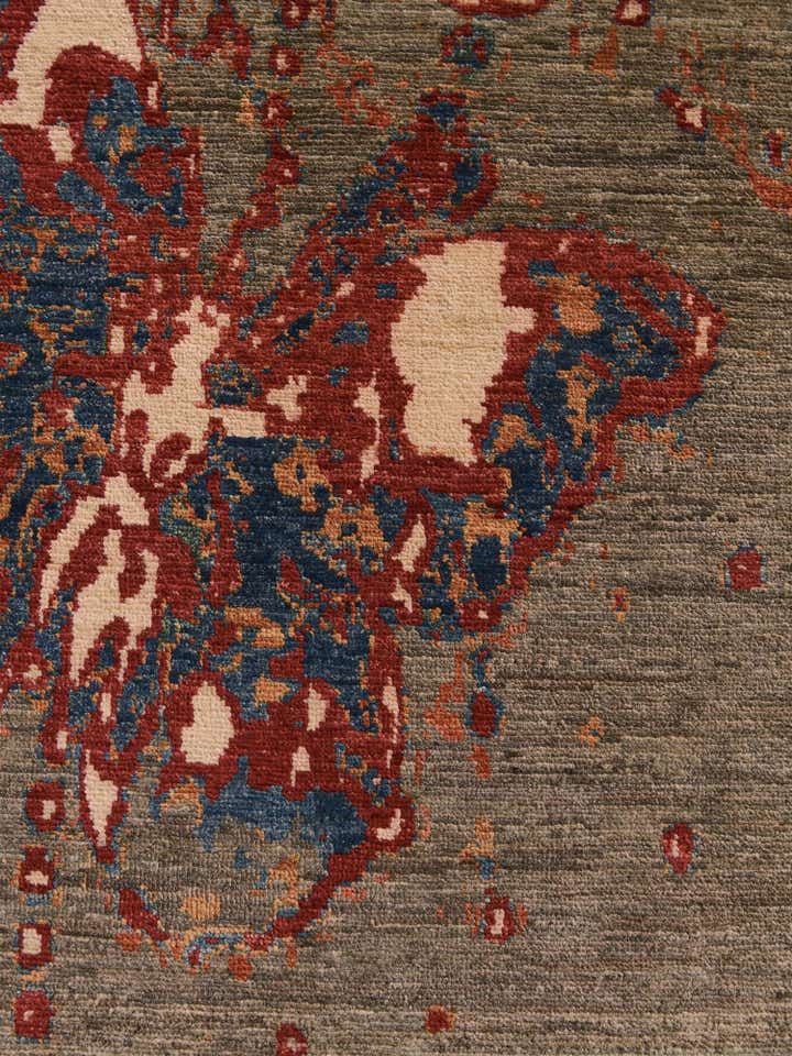 3' 2 x 4' 6 Hand Knotted Modern Ziegler Rug