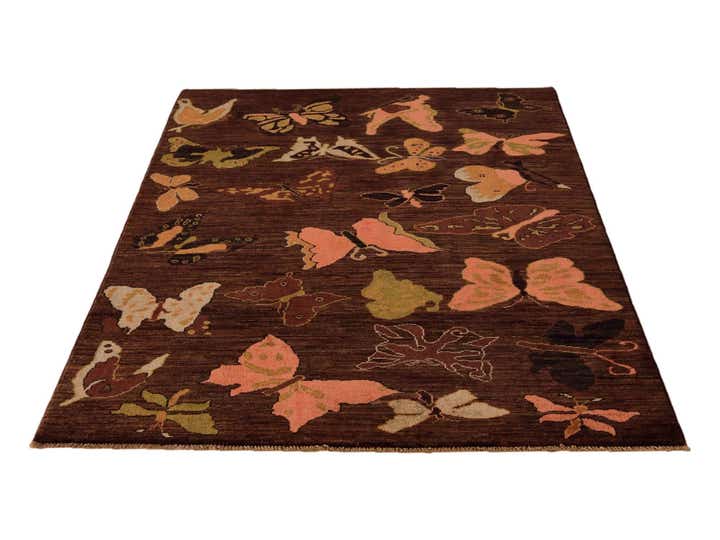 4' 1 x 5' 10 Hand Knotted Modern Ziegler Rug