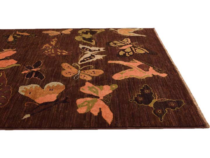4' 1 x 5' 10 Hand Knotted Modern Ziegler Rug