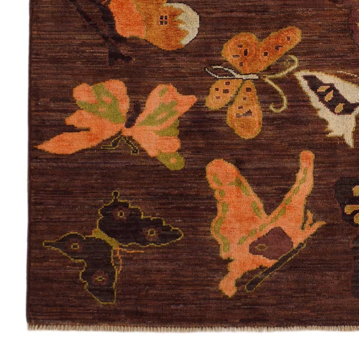 Detail image of 4' 1 x 5' 10 Hand Knotted Modern Ziegler Rug