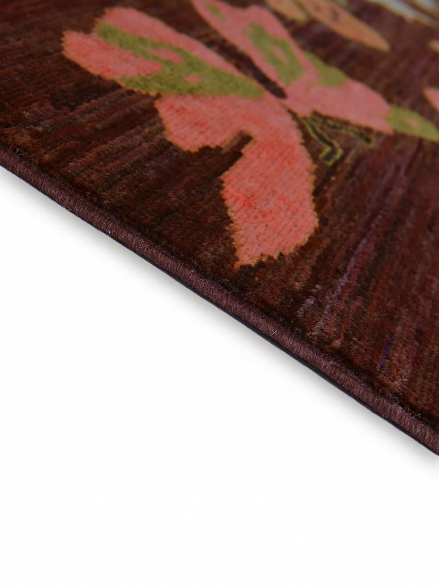 4' 1 x 5' 10 Hand Knotted Modern Ziegler Rug