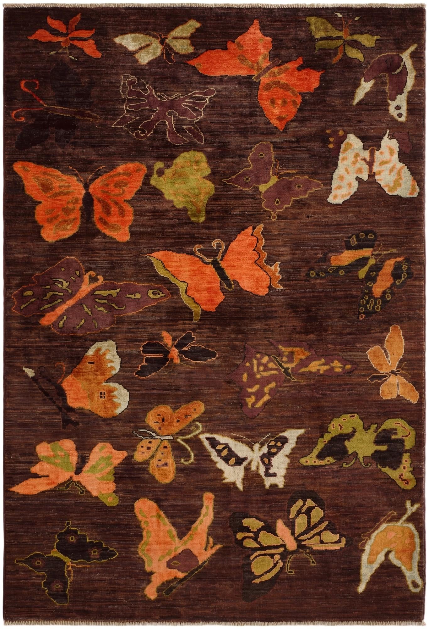4' 1 x 5' 10 Hand Knotted Modern Ziegler Rug
