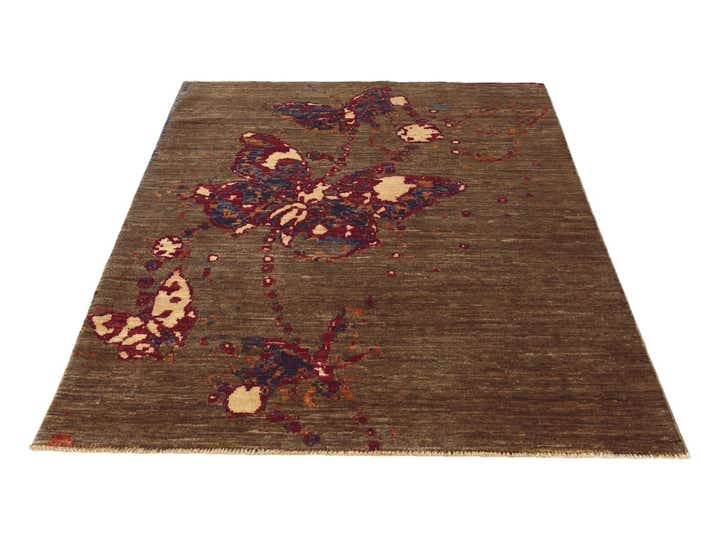 3' 6 x 5' Hand Knotted Modern Ziegler Rug