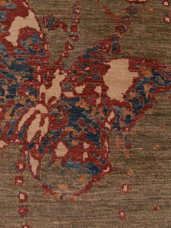 3' 6 x 5' Hand Knotted Modern Ziegler Rug