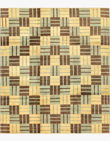 8' x 9' 7 Hand Knotted Modern Ziegler Rug