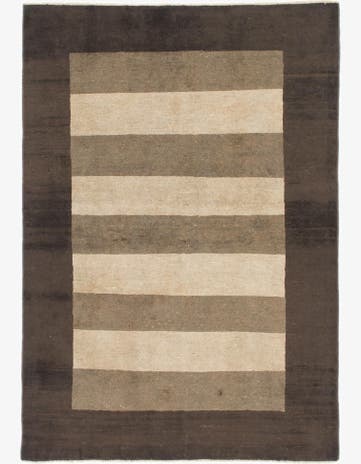 4' x 5' 9 Hand Knotted Modern Ziegler Oriental Rug